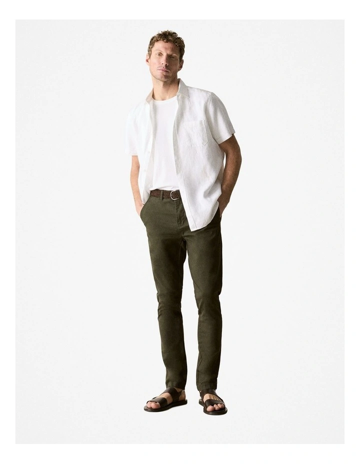 Slim Chino Pant in Kelp