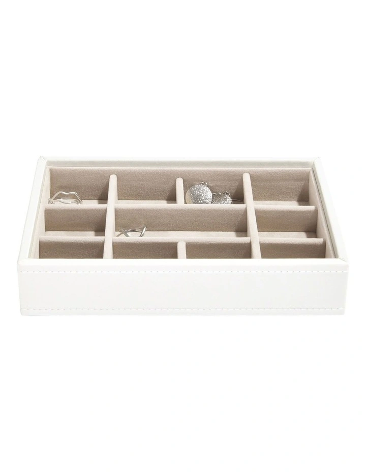 Mini Small Trinkets Layer White Jewellery Box