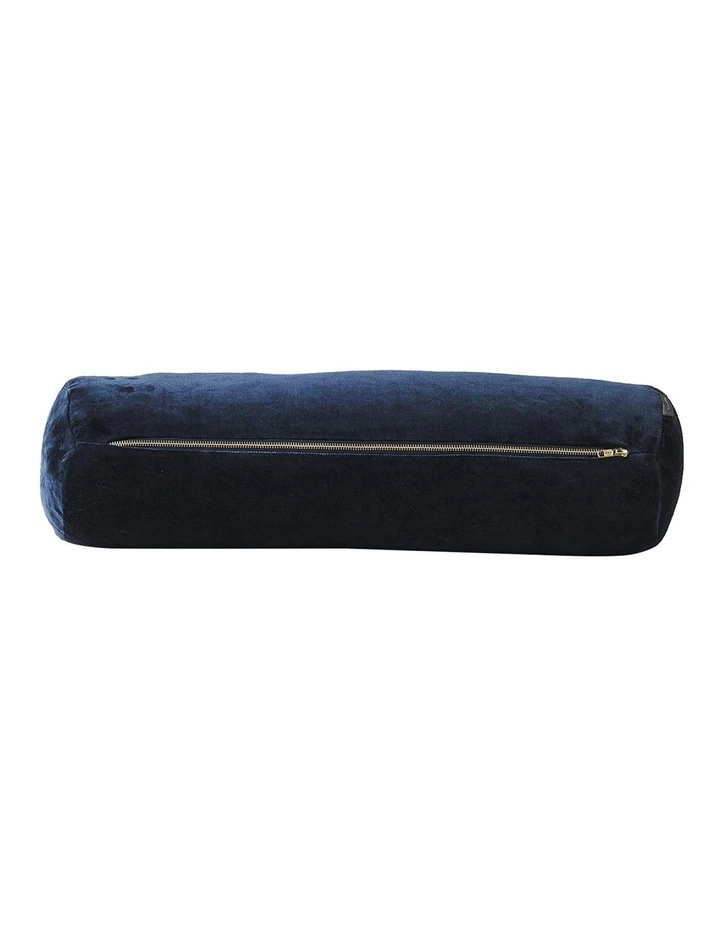 Luxury Velvet Bolster Cushion Slate