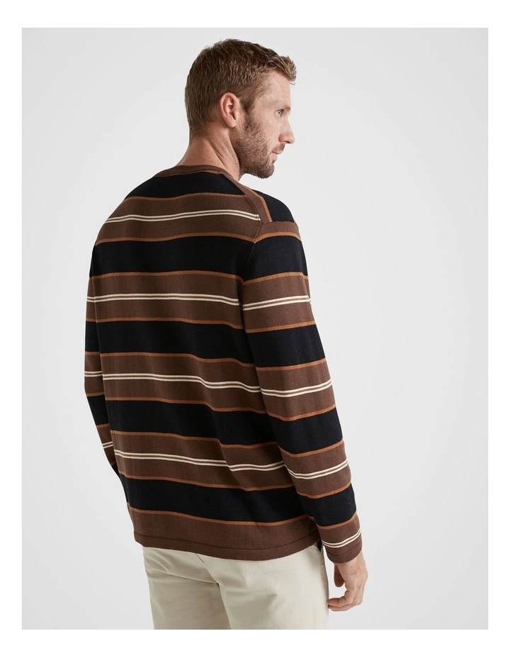 Knit Long Sleeve Sweater in Multi