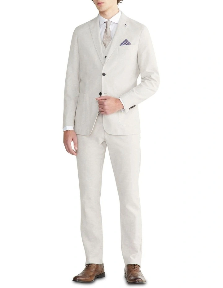 Cas Slim Jacket in Ecru