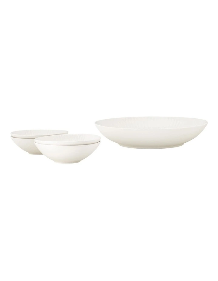 Radiance Pasta Serving Set 5 Piece Gift Boxed in White