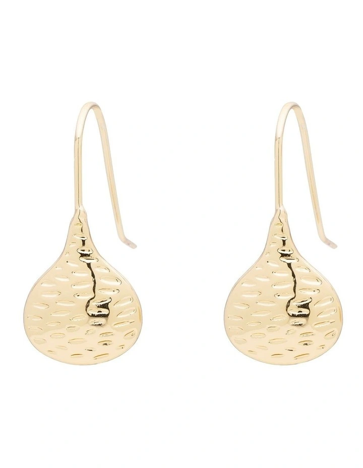 Grainline Teardrop Earring in Gold