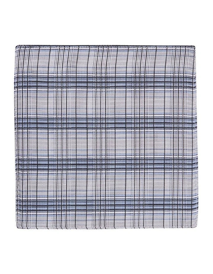 Multi Check Pocket Square in Blue