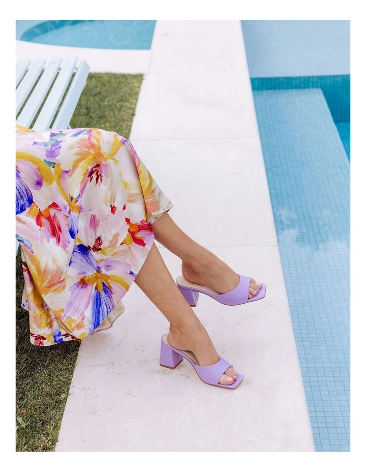 Sting Vegan Block Mule in Violet