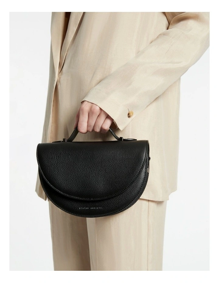 All Nighter Saddle Crossbody Bag in Black