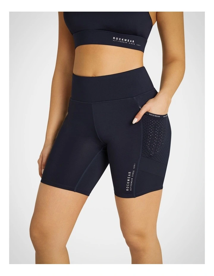 Asana Pocket Bike Shorts in Indigo