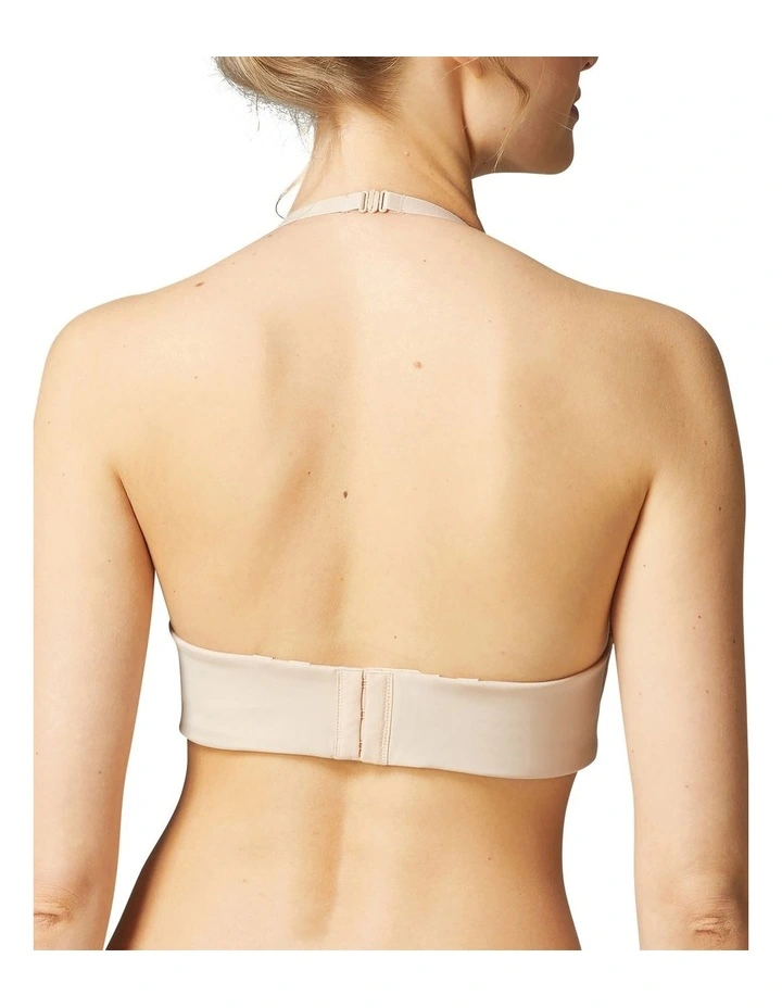 Essentiel Strapless Plunge Bra in Beige