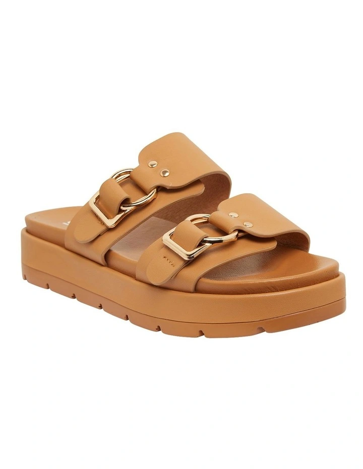 Fiction Tan Smooth Sandals