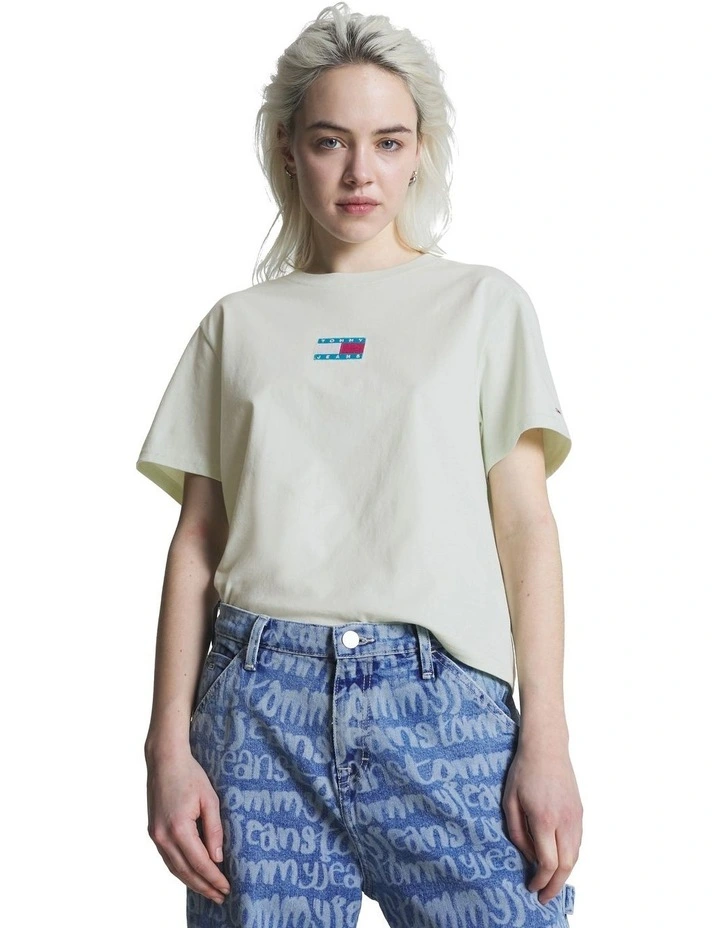 Badge Classic Fit Jersey T-Shirt in Green