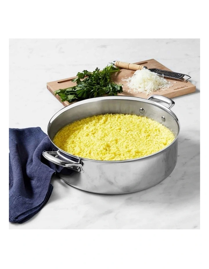 Per Sempre Covered Sauteuse 30cm/6.7L in Silver