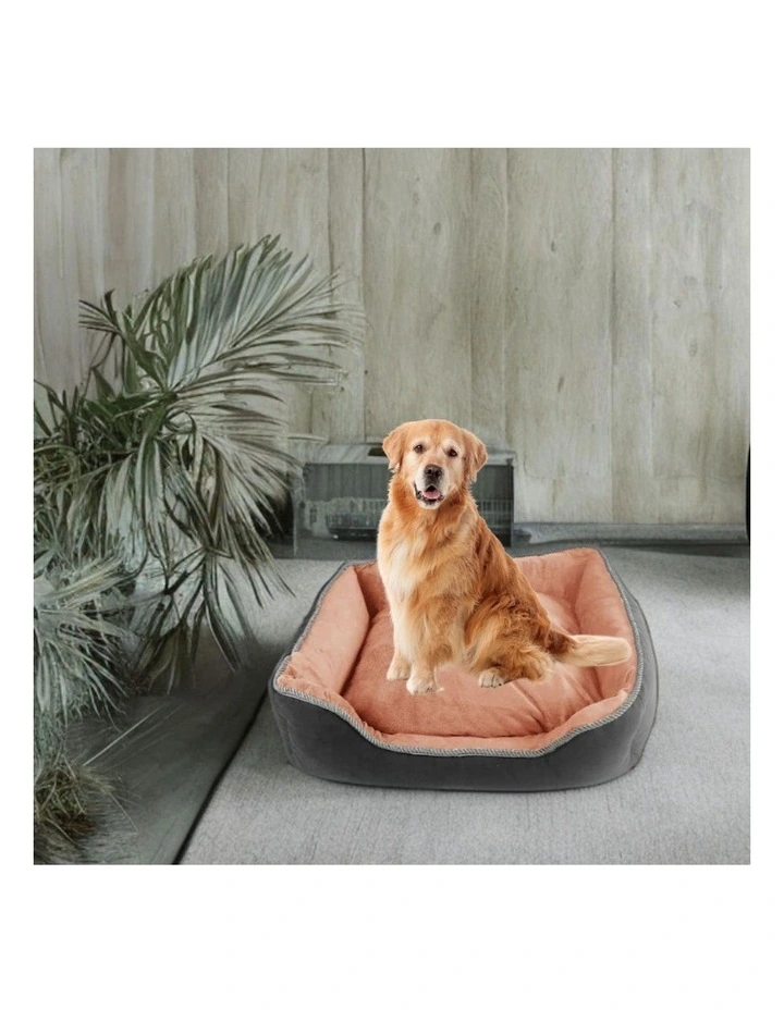 Calming Comfy Pet Bed L in Grey