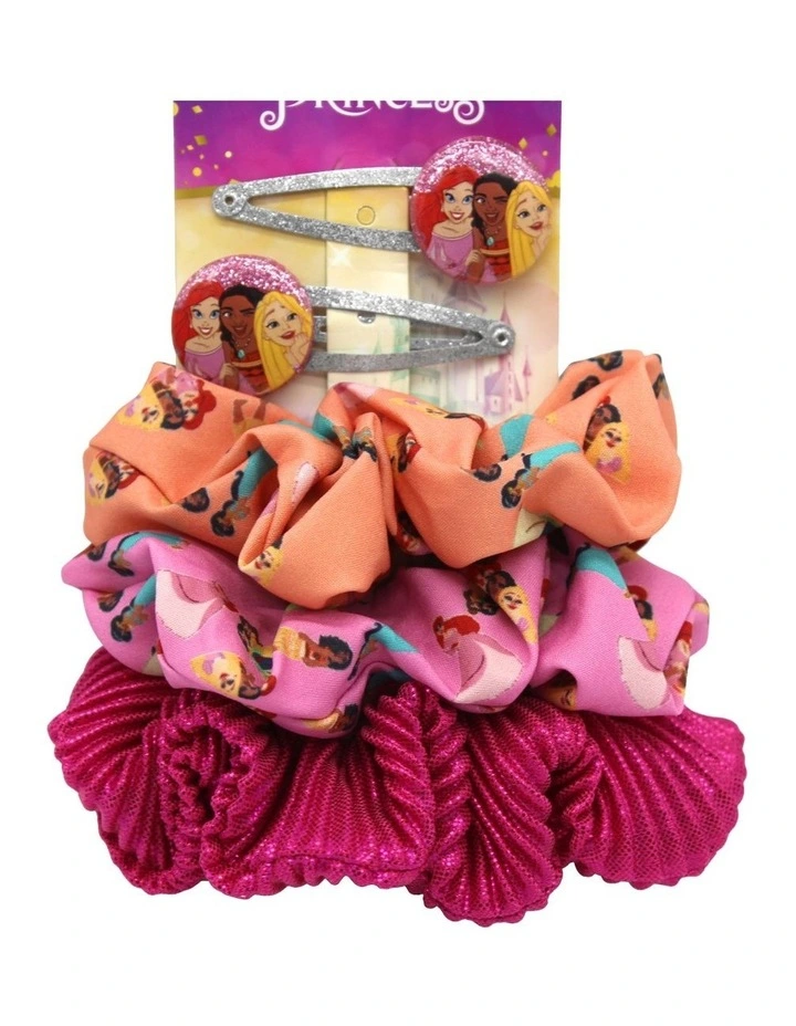 Princess Pastel Hair Clip and Scrunchie Set