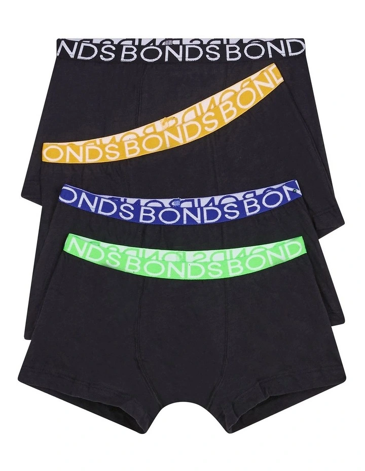Kids Trunk 4 Pack in Black