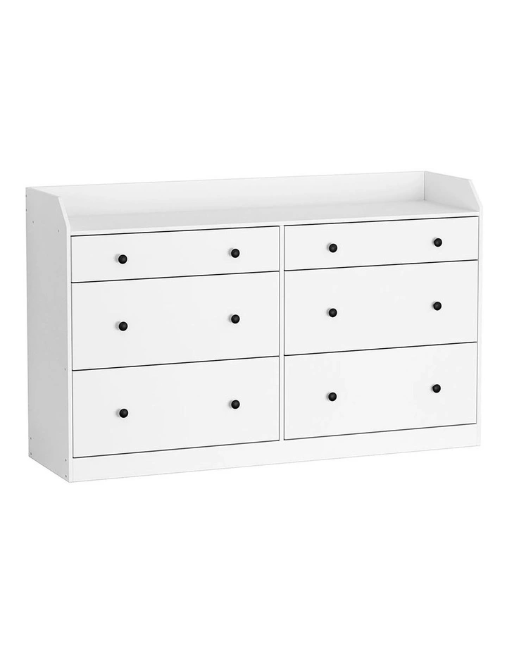 6 Chest of Drawers in Pete White