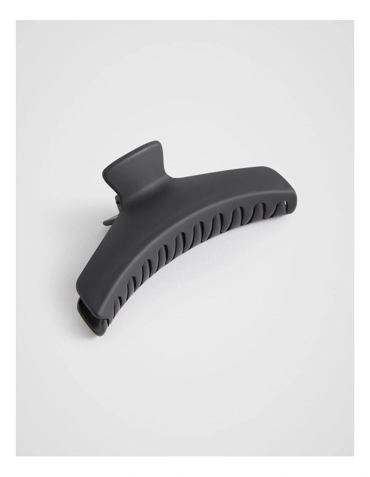 Angular Hair Claw in Steel