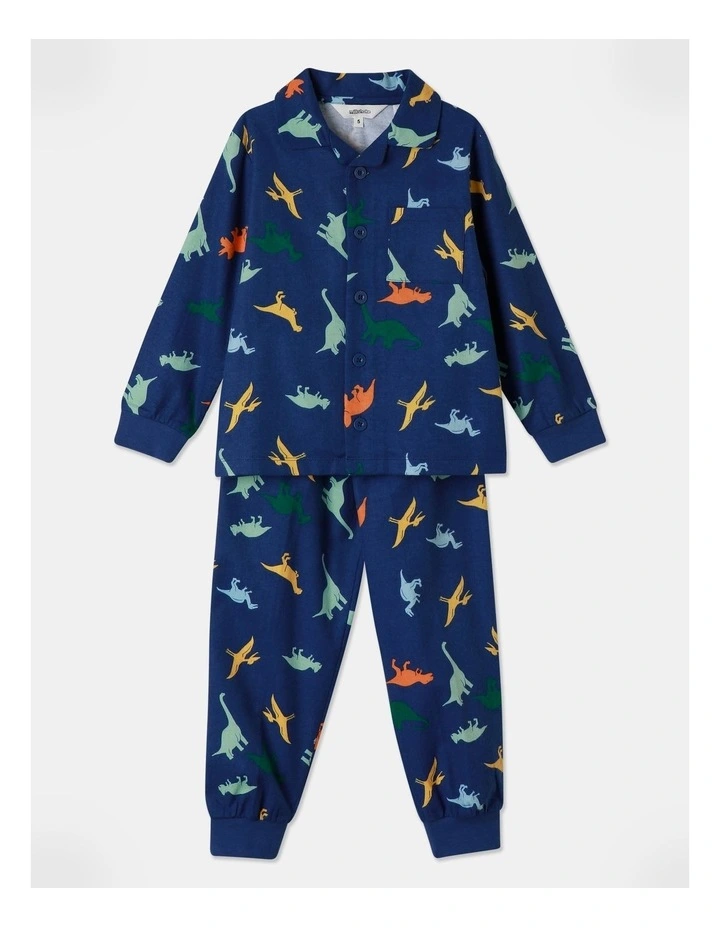 Dino Pyjama Set in Marine