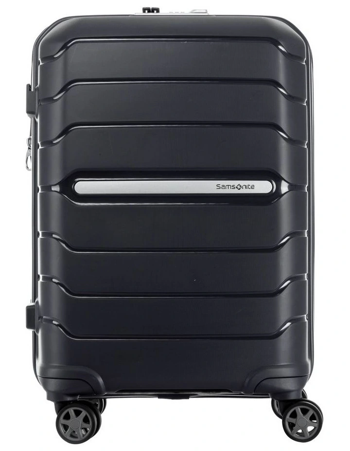 Oc2Lite 55cm Hard Side Spinner Suitcase in Black