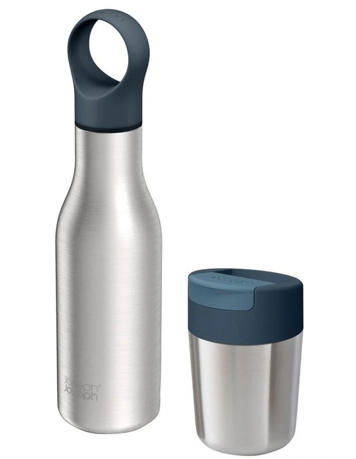 Refill Reuse Repeat Travel Mug & Bottle Set 2 Piece in Multi
