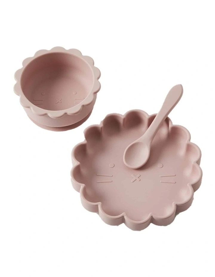 Henny Silicone Dining Set 18cm in Musk