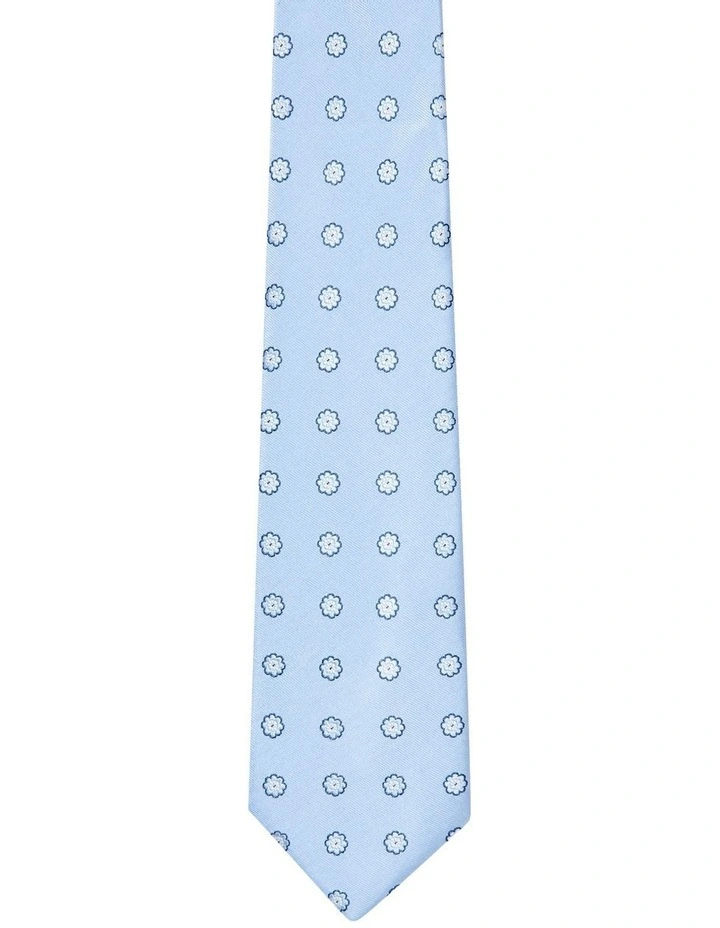 Floral Tie in Blue