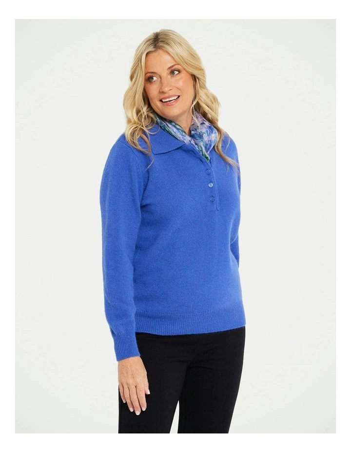 Jayne Polo Shirt in Blue