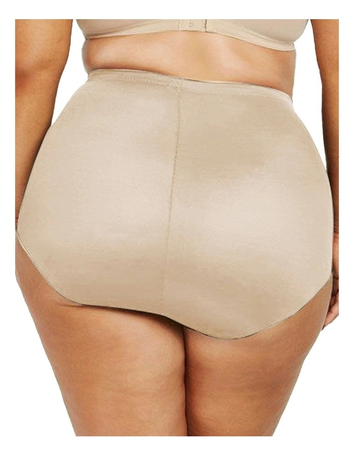 Unbelievable Comfort High Waist Shaping Brief Plus Size in Warm Beige