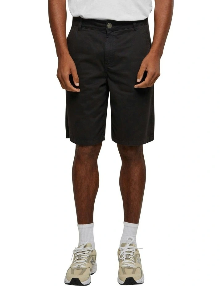 Organic Skater Chino Shorts in Black