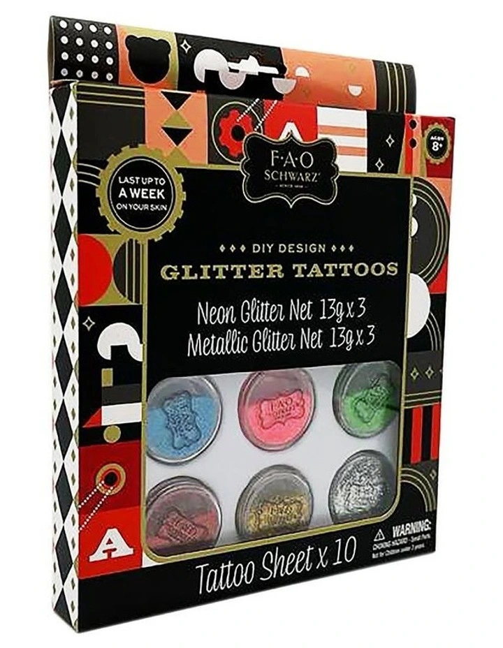 DIY Glitter Body Art in Multi