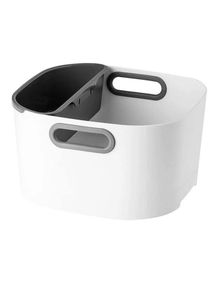 Vigar Rengo Square Washing Up Dish Drying Bowl 33.4cm in White