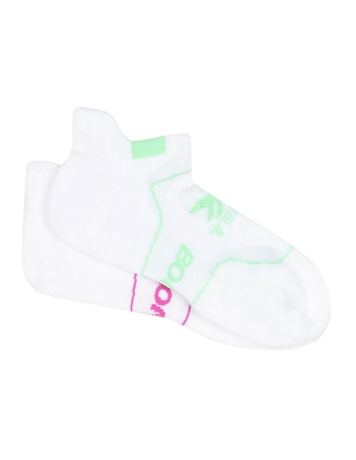 Womens X-Temp Sport Low Cut Socks 2 Pack in White