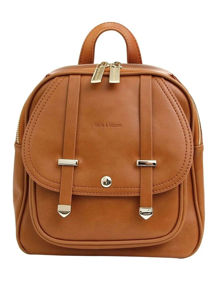 Camila Leather Backpack in Brown