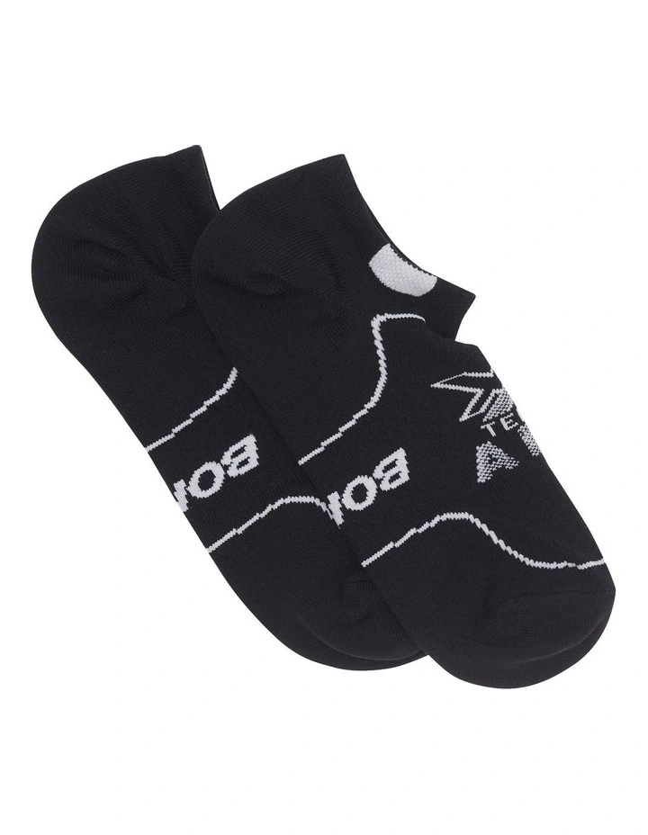 X-Temp Air No Show Socks 2 Pack in Black