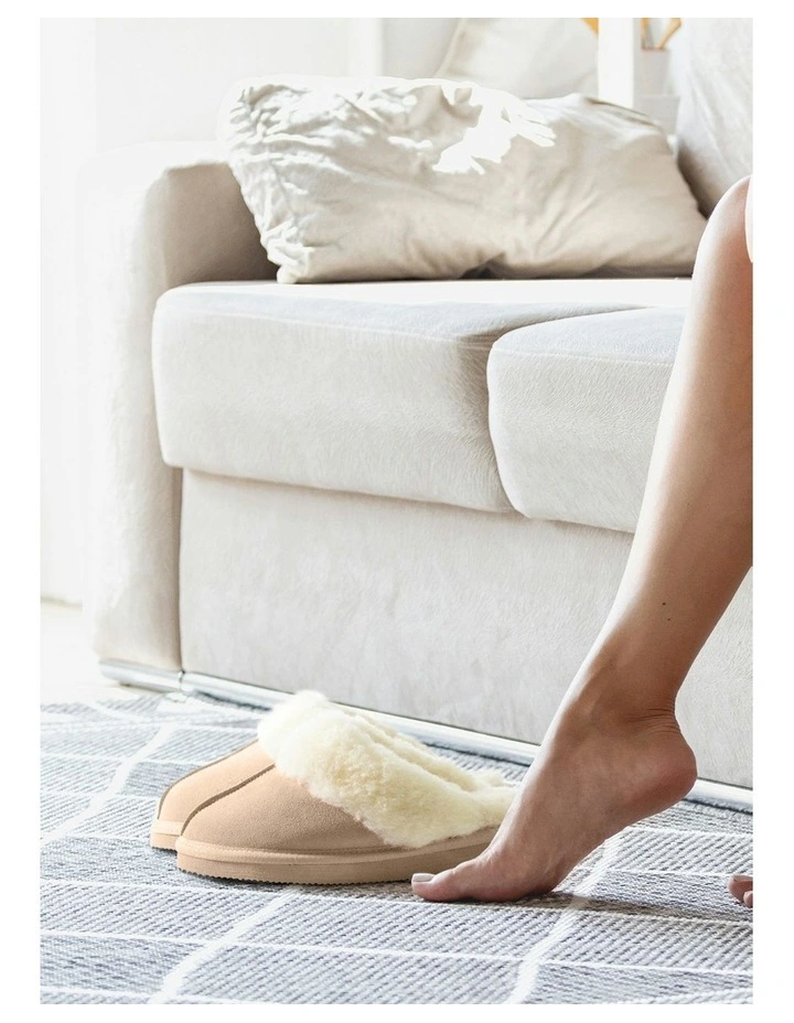 Ugg Scuff Slippers in Beige