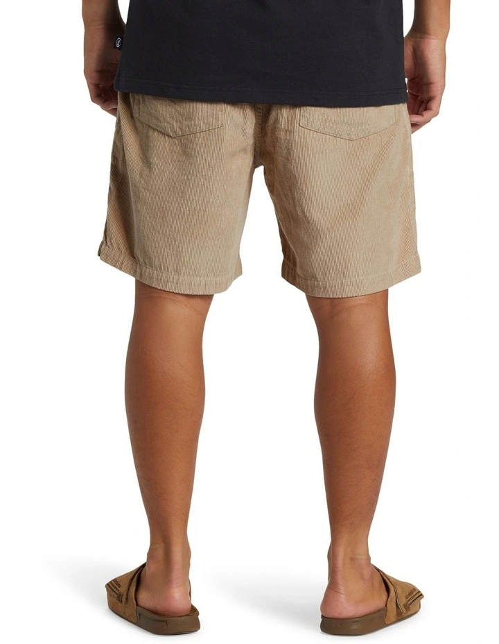 Taxer Cord Corduroy Walk Shorts in Plaza Taupe