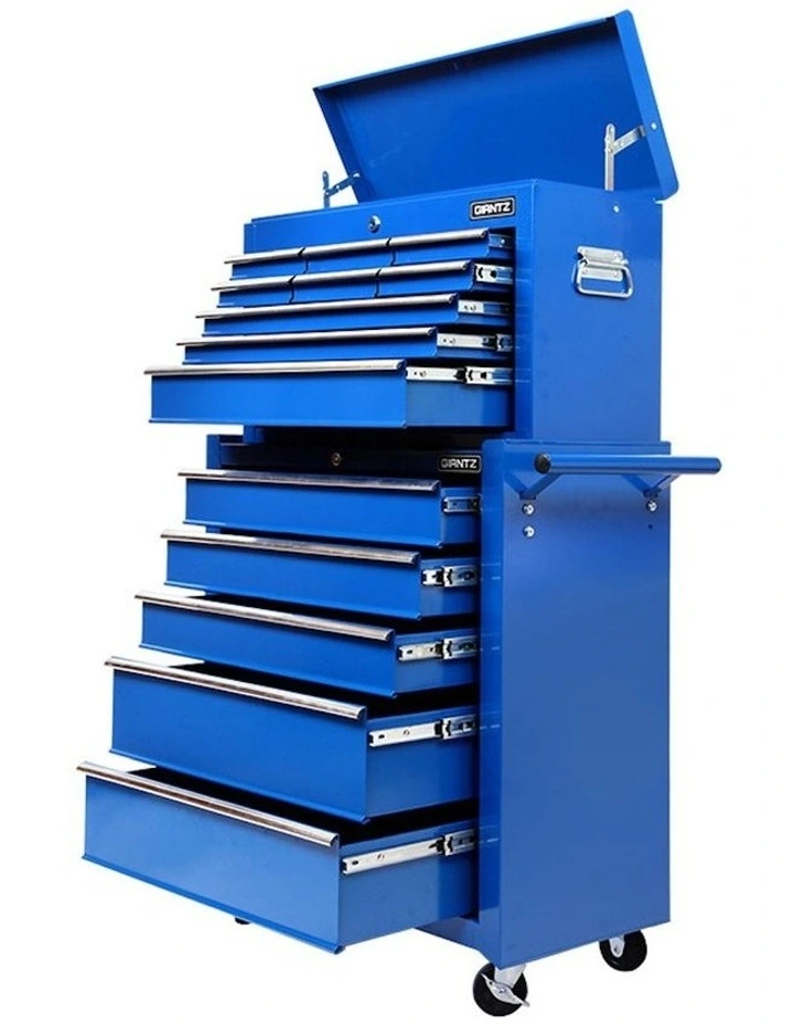 14 Drawer Tool Box Cabinet Chest in Blue