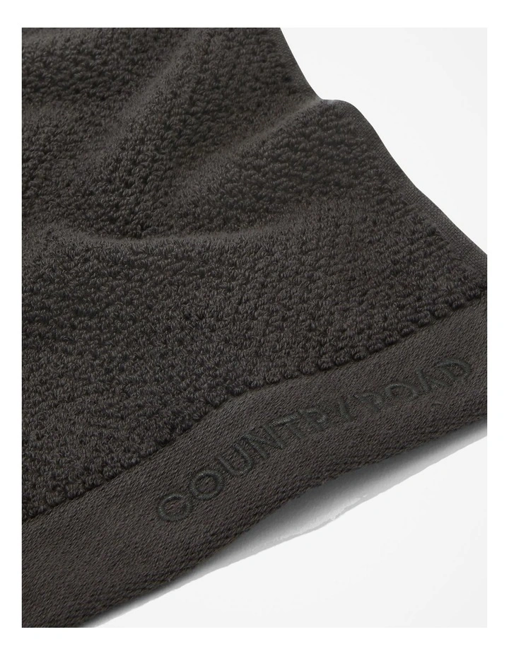 Calo Australian Cotton Bath Towel in Charcoal
