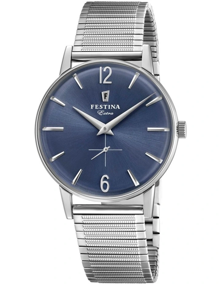 Extra Stainless Steel Watch in Silver