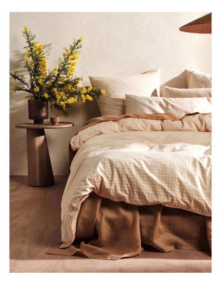 Springsteen Quilt Cover Set In Peach