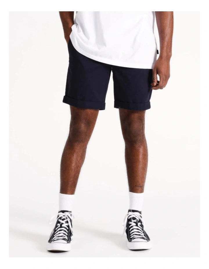 Stollery Chino Short in Navy