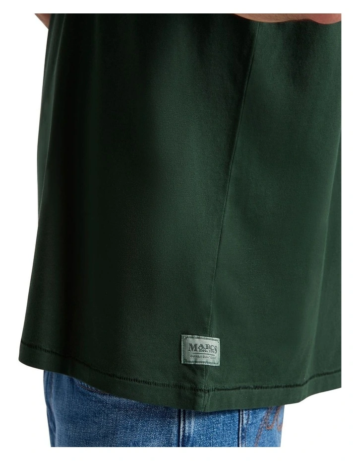 Abel Garment Dye Tee in Deep Forest