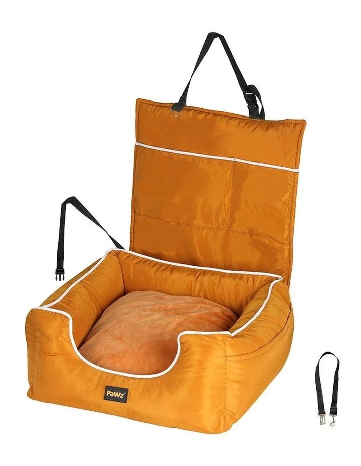 Waterproof Washable Pet Car Seat Large in Orange