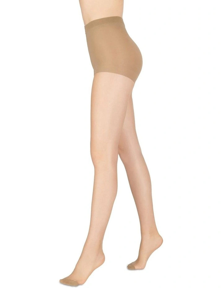 Shine Firm Control Sheer 15 Denier Tight 3 Pack in Dark Brown