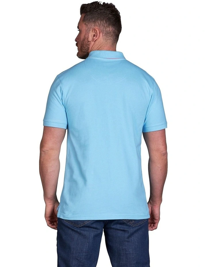 Classic Organic Polo Shirt in Sky Blue