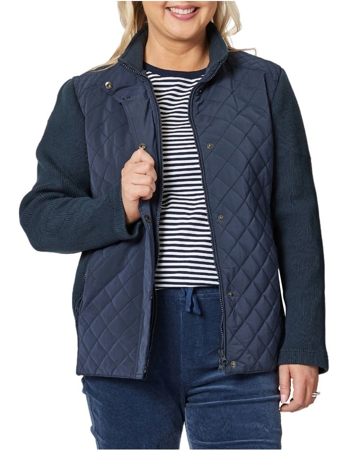 Brighton Puffer Jacket in Blue