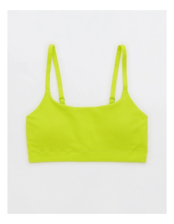 Seamless Skinny Scoop Bralette Bra in Lime Slush