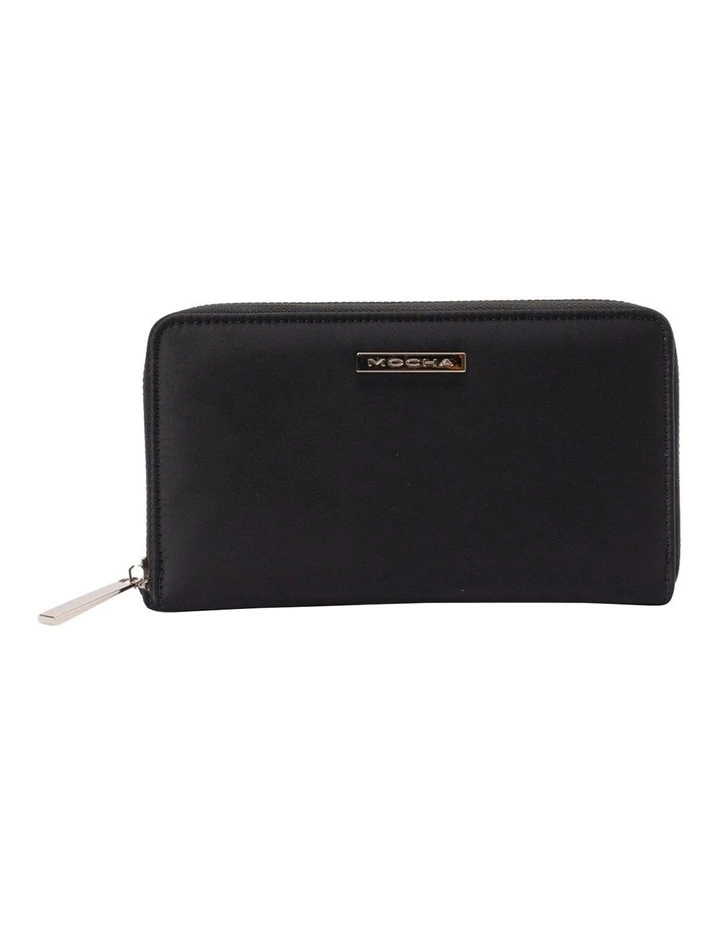 Eden Nylon Long Wallet in Black