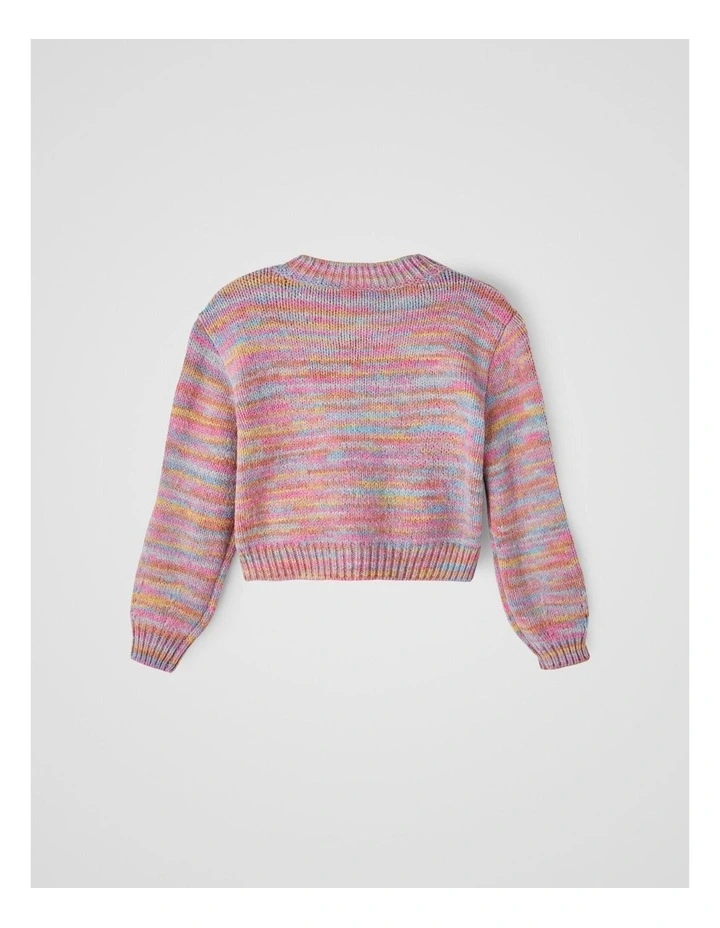 Flyda Knitted Pullover in Pink Flambe