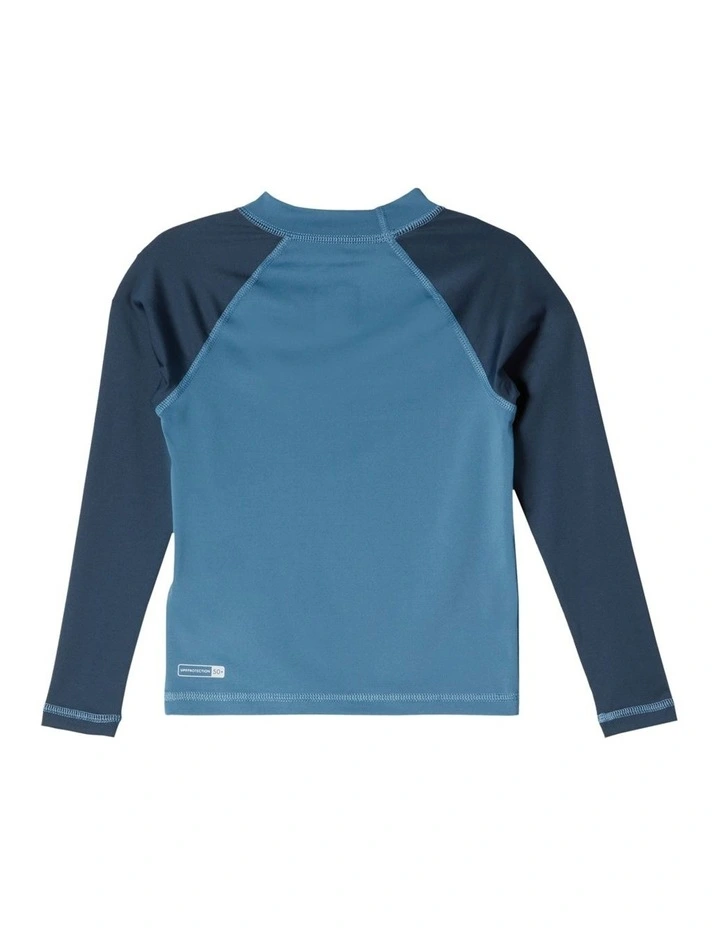 Next Gen Long Sleeve UPF 50 Rash Vest in Aegean Blue