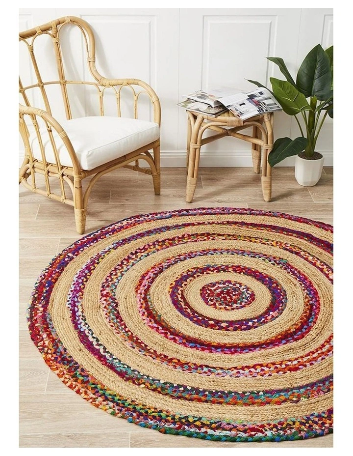 Atrium April Target Cotton and Jute Rug in Natural